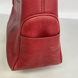 【6ib2292】セリーヌ ハンドバッグ ブギーバッグ レザー レッド シルバー金具【中古】レディース