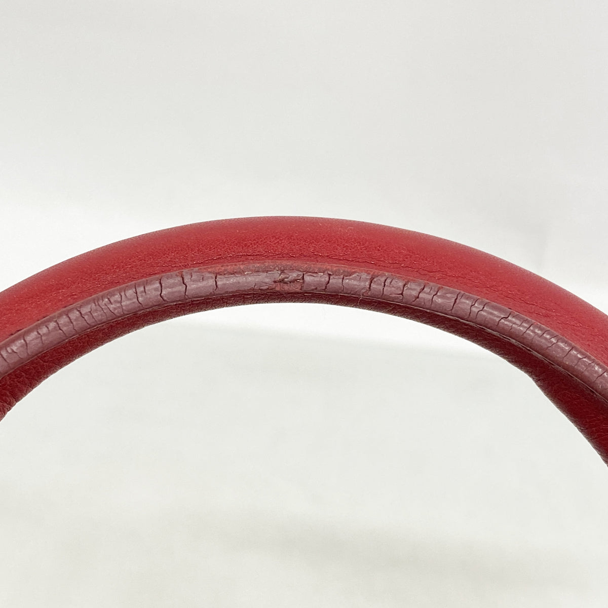 【6ib2292】セリーヌ ハンドバッグ ブギーバッグ レザー レッド シルバー金具【中古】レディース
