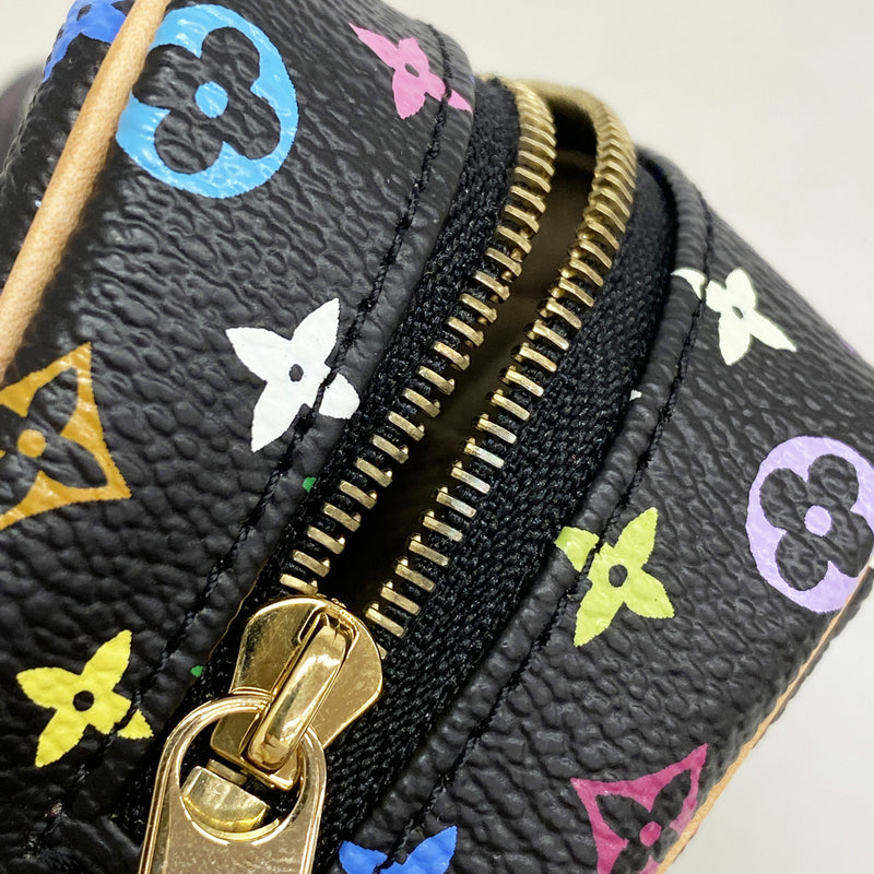 【6ib2301】ルイヴィトン ポーチ モノグラム・マルチカラー トゥルースワピティ M58034 ノワール【中古】レディース