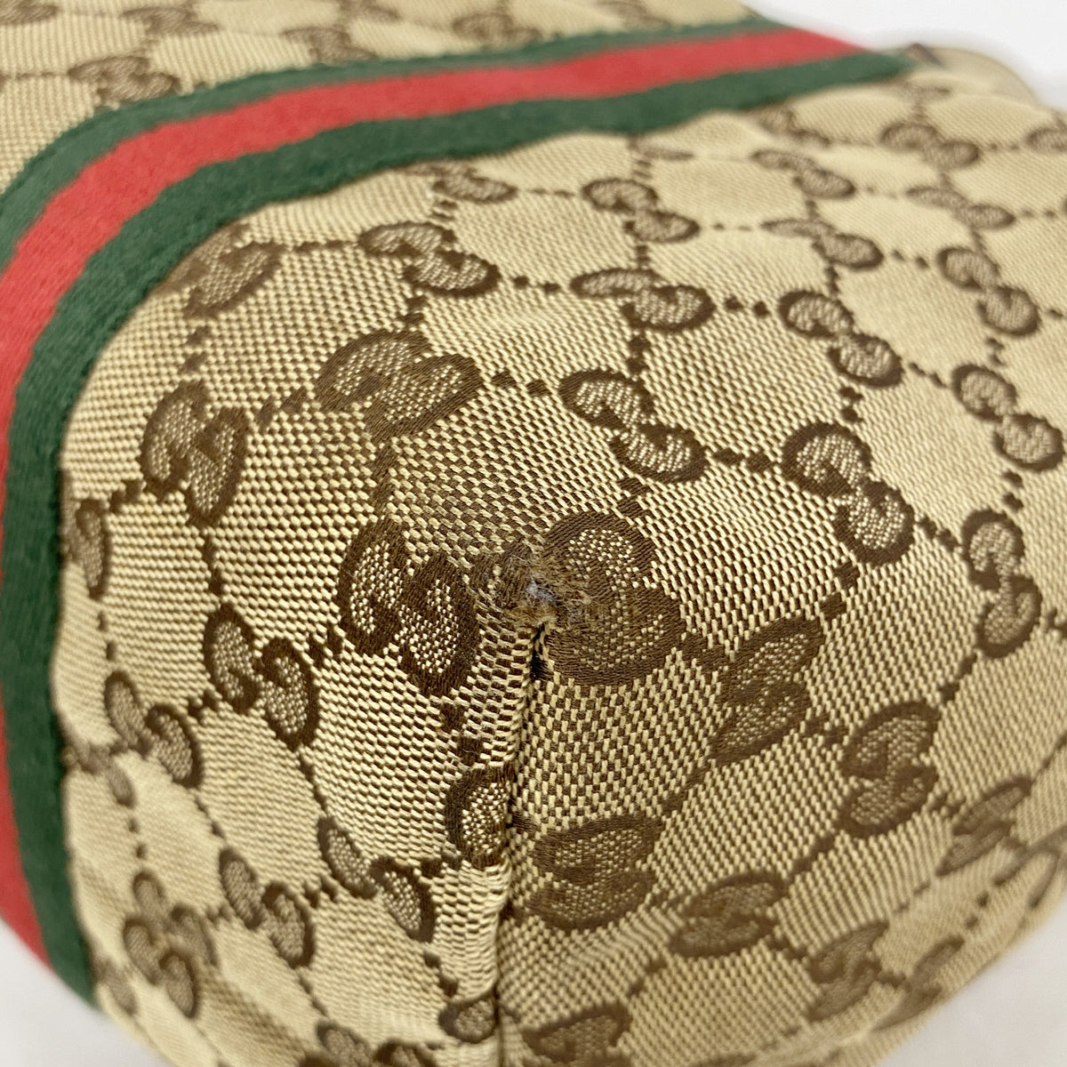 【6ib2304】グッチ トートバッグ GGキャンバス/シェリーライン 139260 キャンバス ブラウン シャンパンゴールド金具【中古】レディース