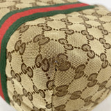 【6ib2304】グッチ トートバッグ GGキャンバス/シェリーライン 139260 キャンバス ブラウン シャンパンゴールド金具【中古】レディース
