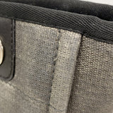 【6ib2305】シャネル チェーントート ドーヴィル キャンバス グレー シルバー金具【中古】レディース