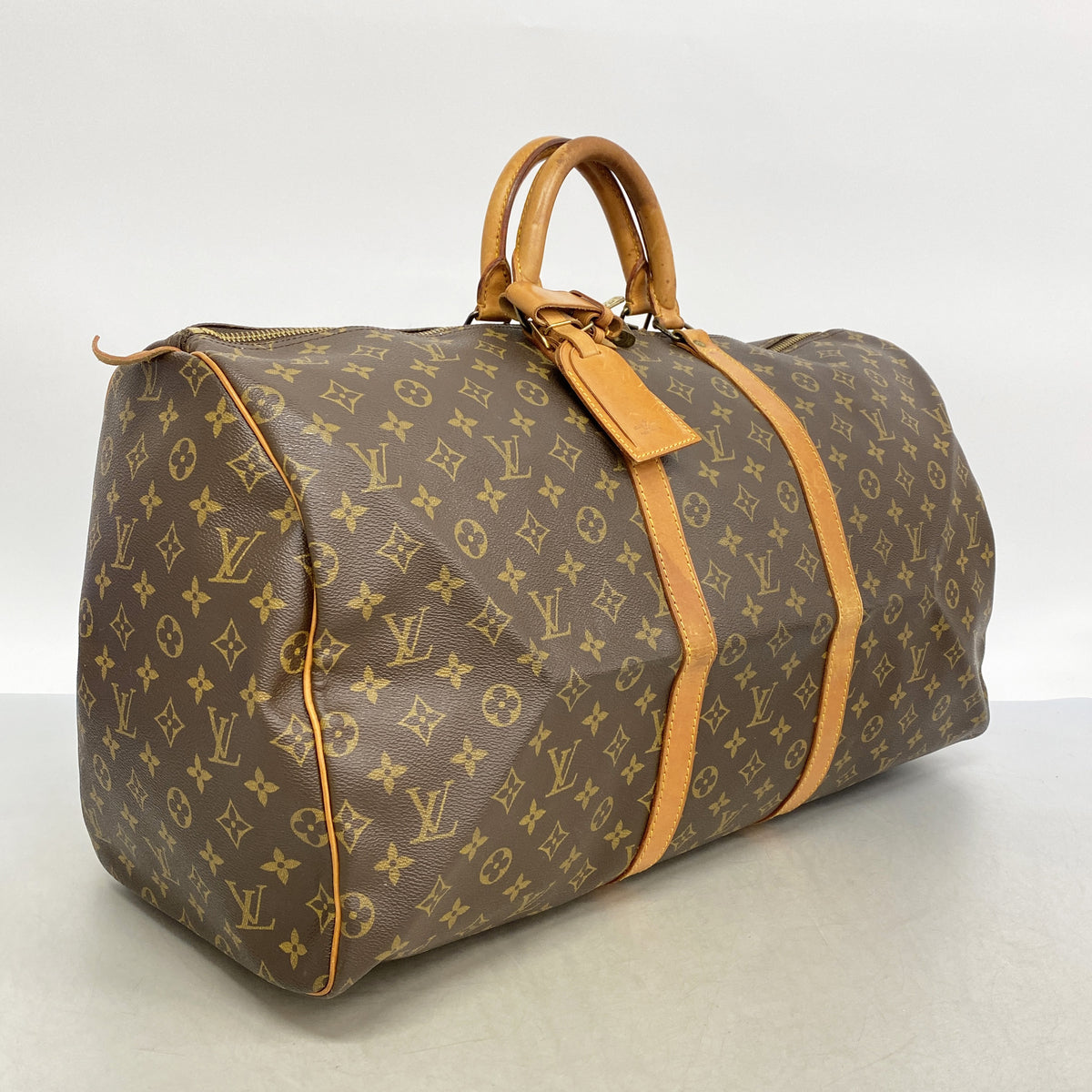 【6ib2317】ルイヴィトン ボストンバッグ モノグラム キーポル55 M41424 ブラウン【中古】メンズ レディース ユニセックス