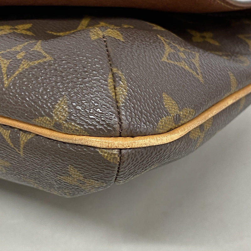 【6ib2321】ルイヴィトン ショルダーバッグ モノグラム ミュゼットタンゴショートストラップ M51257 ブラウン【中古】レディース