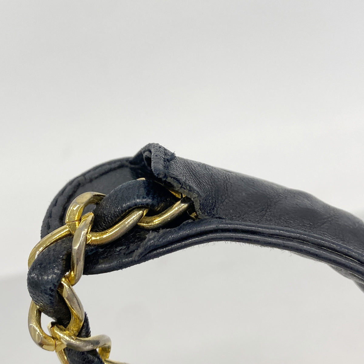 【6ib2329】シャネル チェーントート マトラッセ ラムスキン ブラック ゴールド金具【中古】レディース