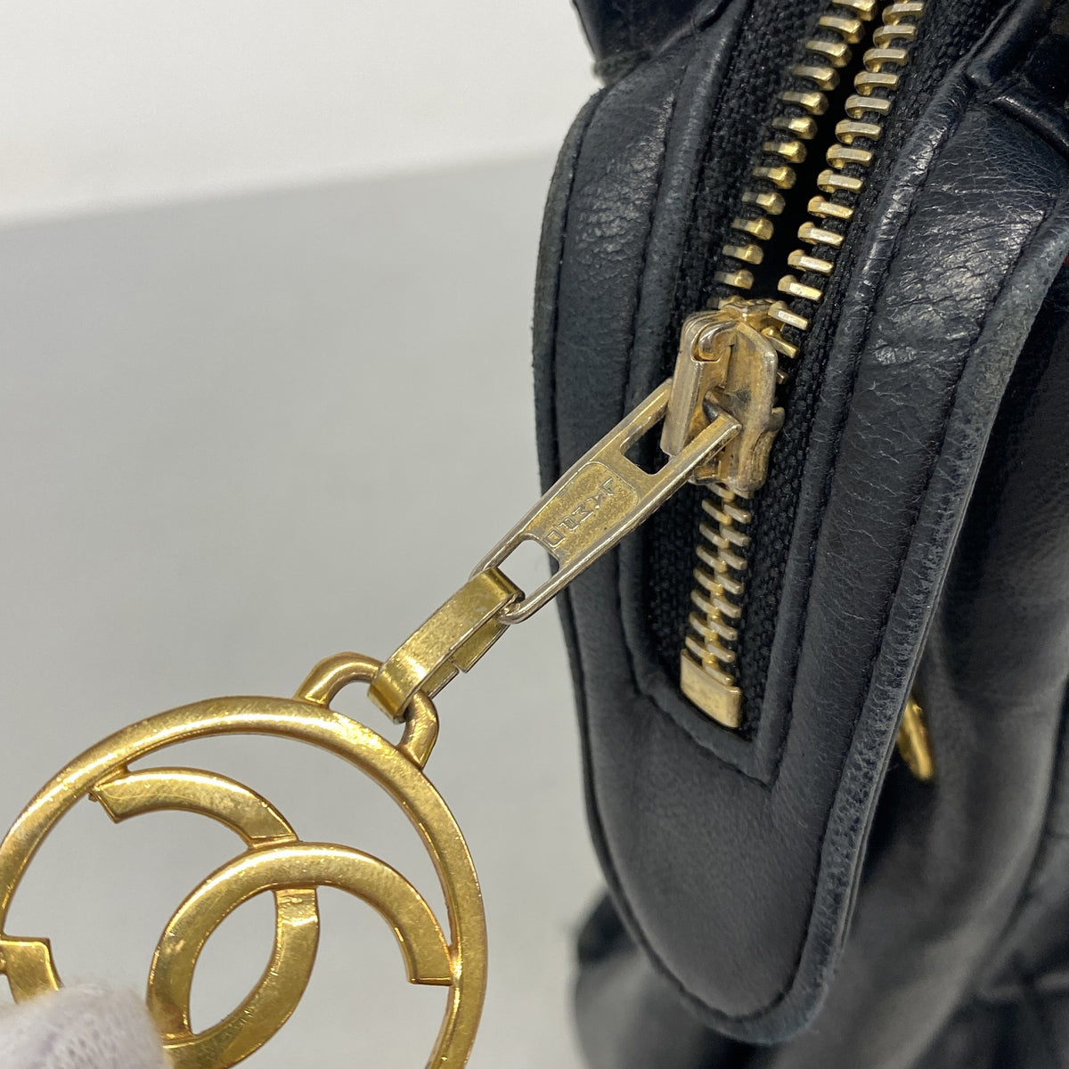 【6ib2329】シャネル チェーントート マトラッセ ラムスキン ブラック ゴールド金具【中古】レディース