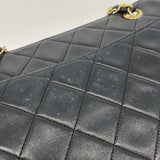 【6ib2329】シャネル チェーントート マトラッセ ラムスキン ブラック ゴールド金具【中古】レディース