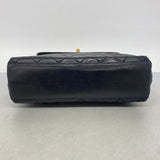 【6ib2329】シャネル チェーントート マトラッセ ラムスキン ブラック ゴールド金具【中古】レディース