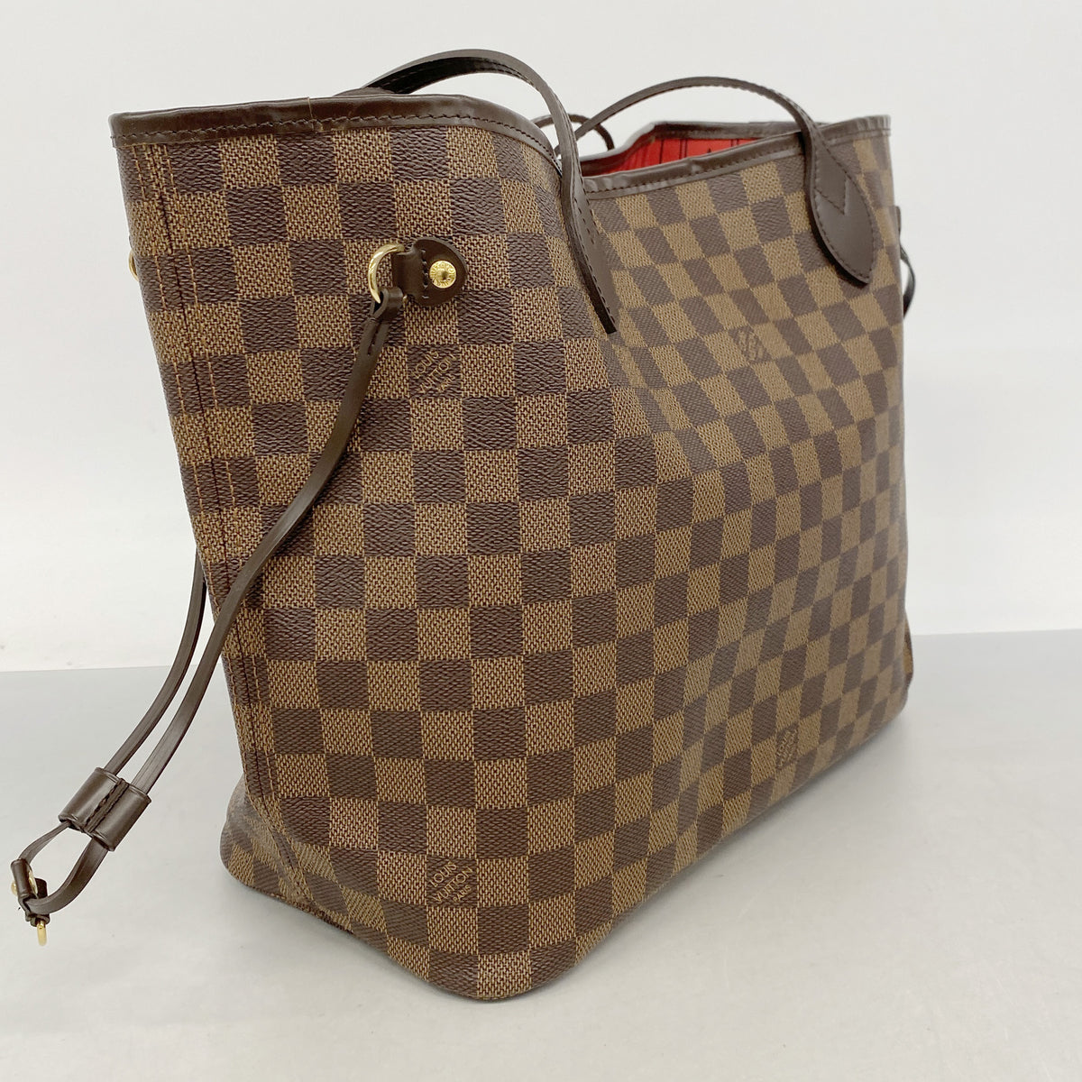 【6ib2331】ルイヴィトン トートバッグ ダミエ ネヴァーフルMM N51105 エベヌ【中古】レディース