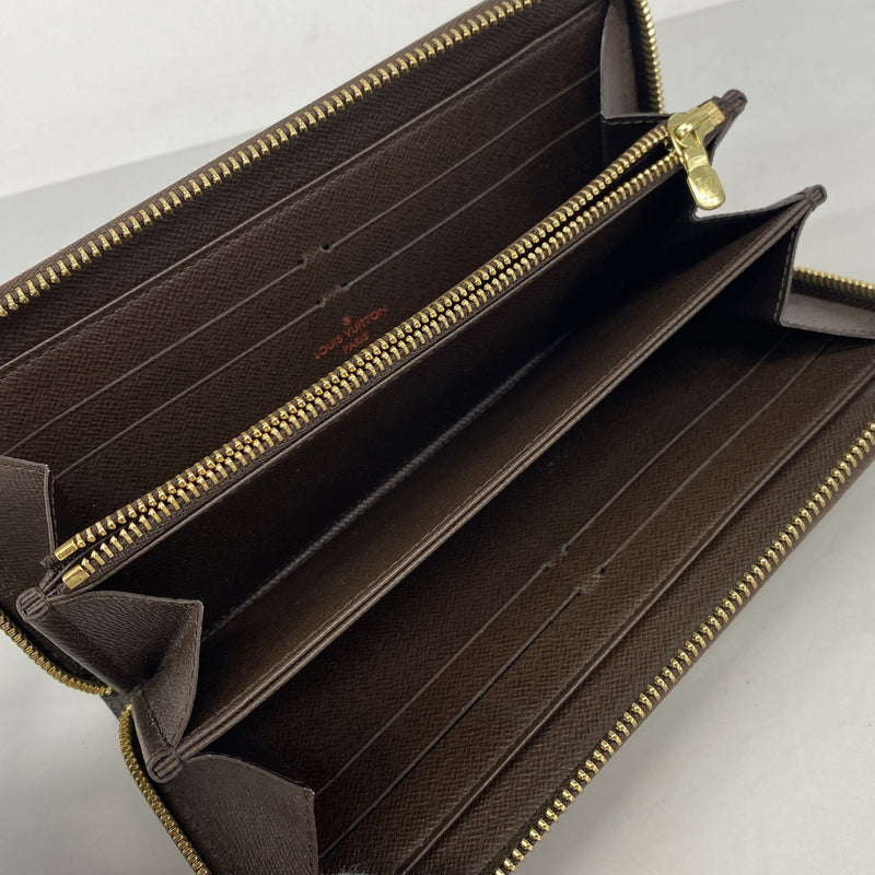 【6ib2333】ルイヴィトン 長財布 ダミエ ジッピーウォレット N60015 エベヌ【中古】メンズ レディース ユニセックス