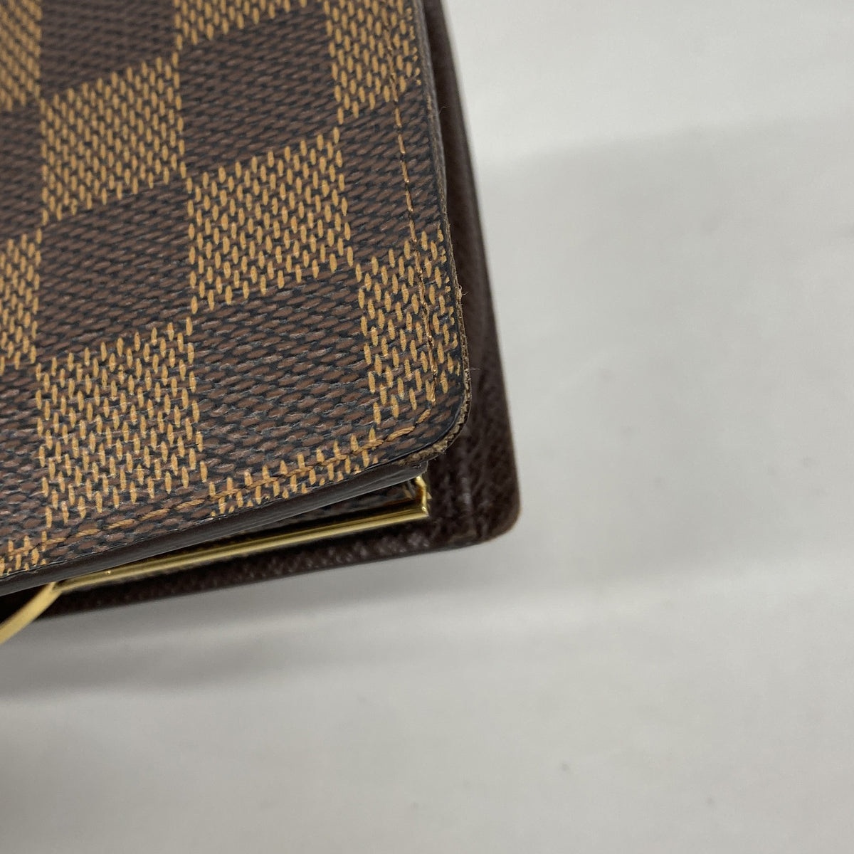 【6ib2334】ルイヴィトン 財布 ダミエ ポルトモネビエヴィエノワ N61664 エベヌ【中古】レディース