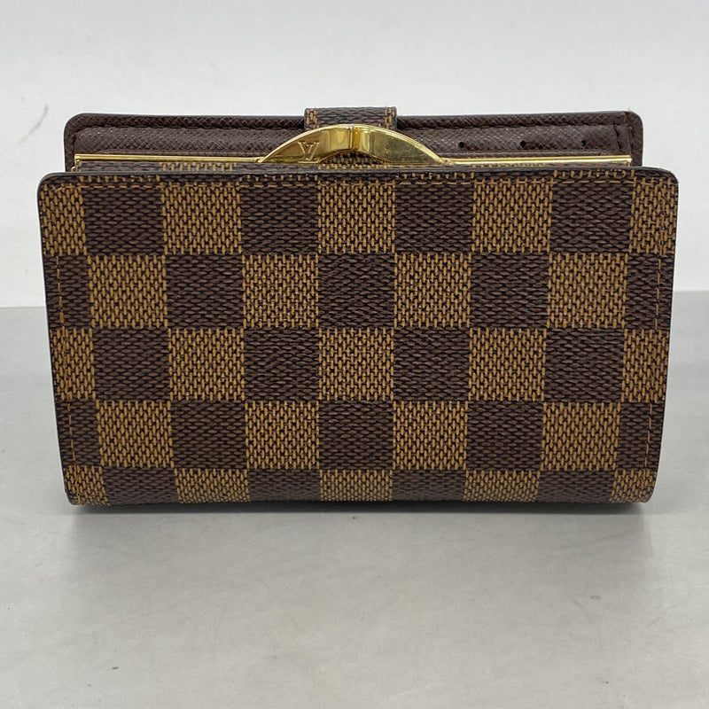 【6ib2334】ルイヴィトン 財布 ダミエ ポルトモネビエヴィエノワ N61664 エベヌ【中古】レディース
