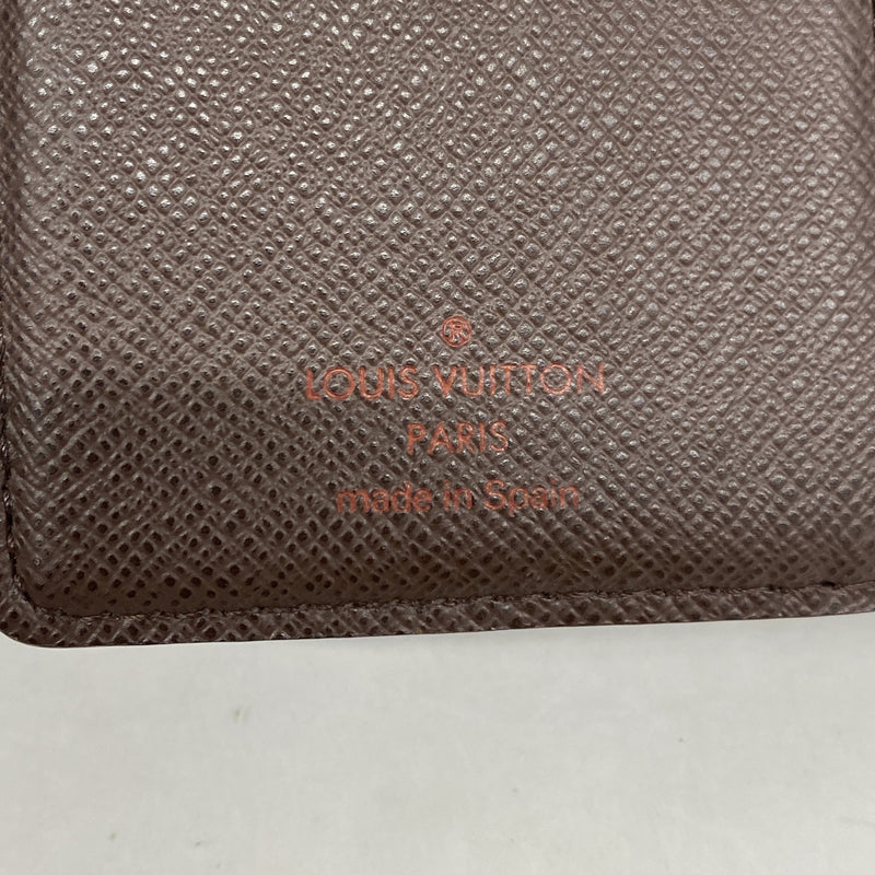 【6ib2334】ルイヴィトン 財布 ダミエ ポルトモネビエヴィエノワ N61664 エベヌ【中古】レディース