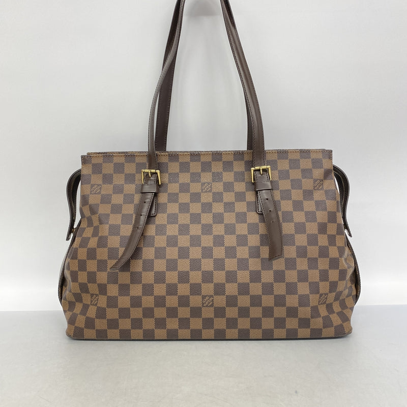 【6ib2345-h】ルイヴィトン ショルダーバッグ ダミエ チェルシー N51119 エベヌ【中古】レディース