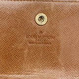 【6ib2355】ルイヴィトン 長財布 モノグラム ポシェットポルトモネクレディ M61723 ブラウン【中古】レディース