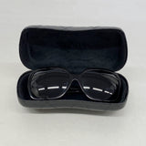 【6ib2357】シャネル サングラス 5124 プラスチック ブラック シルバー金具【中古】レディース