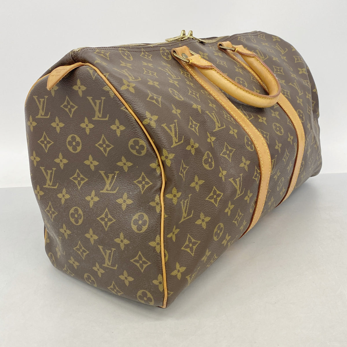 【6ib2372】ルイヴィトン ボストンバッグ モノグラム キーポル45 M41428 ブラウン【中古】メンズ レディース ユニセックス
