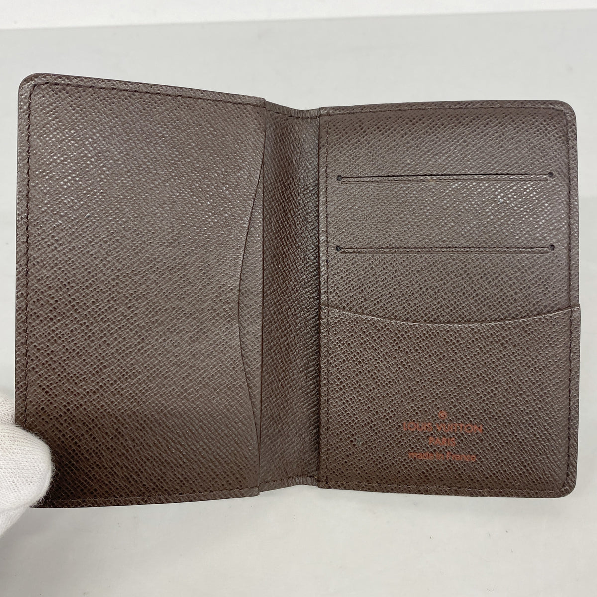 【6ib2374】ルイヴィトン カードケース ダミエ オーガナイザードゥポッシュ N61721 エベヌ【中古】メンズ レディース ユニセックス