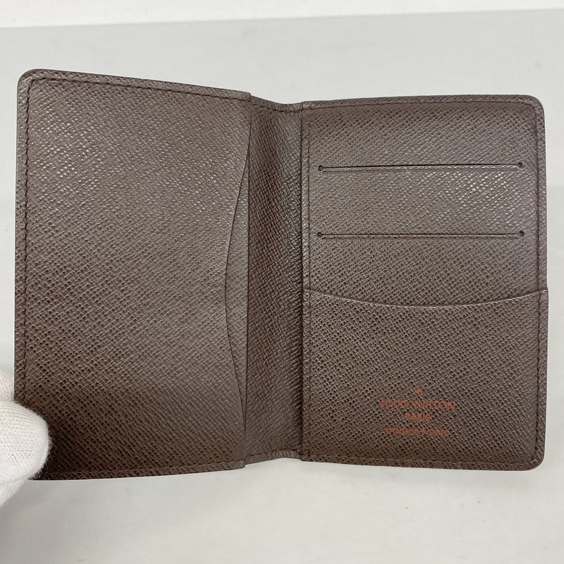 【6ib2374】ルイヴィトン カードケース ダミエ オーガナイザードゥポッシュ N61721 エベヌ【中古】メンズ レディース ユニセックス