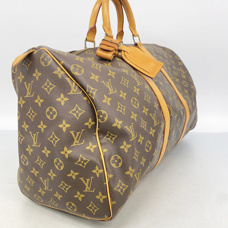 【6ib2375】ルイヴィトン ボストンバッグ モノグラム キーポル50 M41426 ブラウン【中古】メンズ レディース ユニセックス