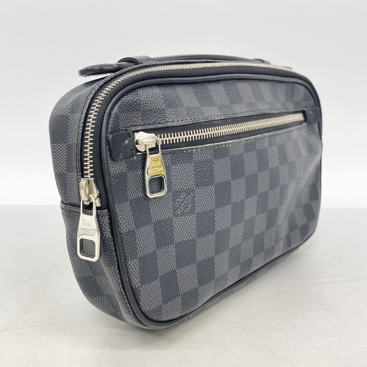 【6ib2378】ルイヴィトン ボディバッグ ダミエ・グラフィット アンブレール N41289 ブラック【中古】メンズ