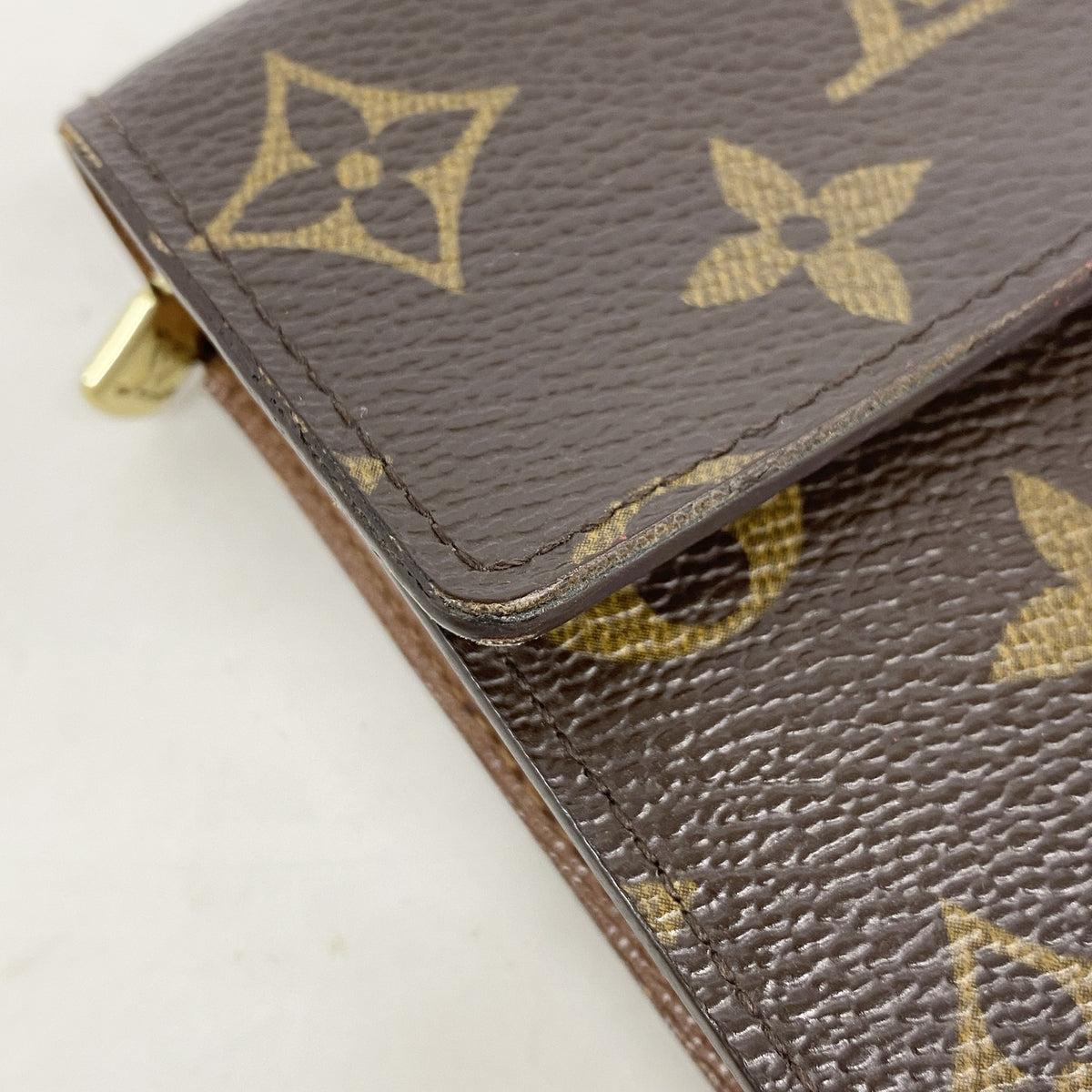【6ib2381】ルイヴィトン 長財布 モノグラム ポシェットポルトモネクレディ M61726 ブラウン【中古】レディース