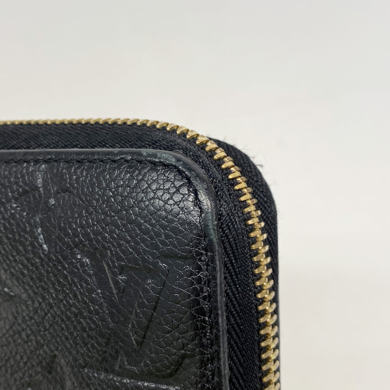 【6ib2382】ルイヴィトン 長財布 モノグラム・アンプラント ジッピーウォレット M60571 ノワール【中古】メンズ レディース ユニセックス