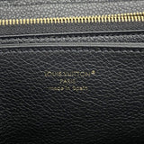 【6ib2392】ルイヴィトン 長財布 モノグラム・アンプラント バイカラー ジッピーウォレット M28794 ブラック ベージュ【中古】レディース