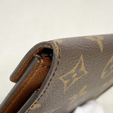 【6ib2393】ルイヴィトン 三つ折り財布 モノグラム ポルトフォイユヴィクトリーヌ M62472 ブラウン【中古】レディース