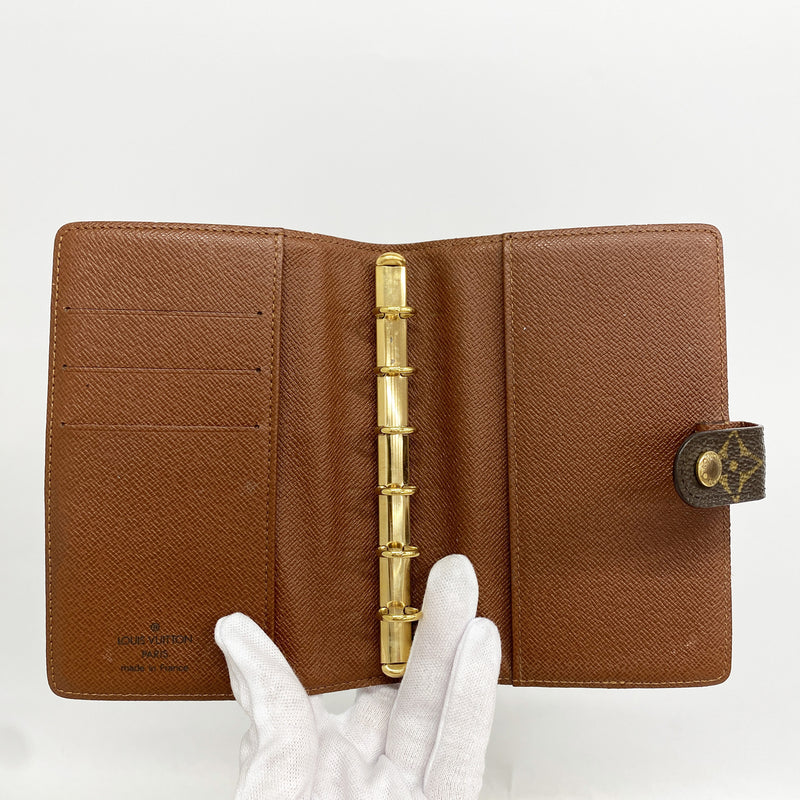 【6ib2394】ルイヴィトン 手帳カバー モノグラム アジェンダPM R20005 ブラウン【中古】メンズ レディース ユニセックス