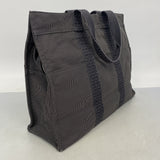 【6ib2395】エルメス トートバッグ エールラインGM ナイロン グレー シルバー金具【中古】メンズ レディース ユニセックス