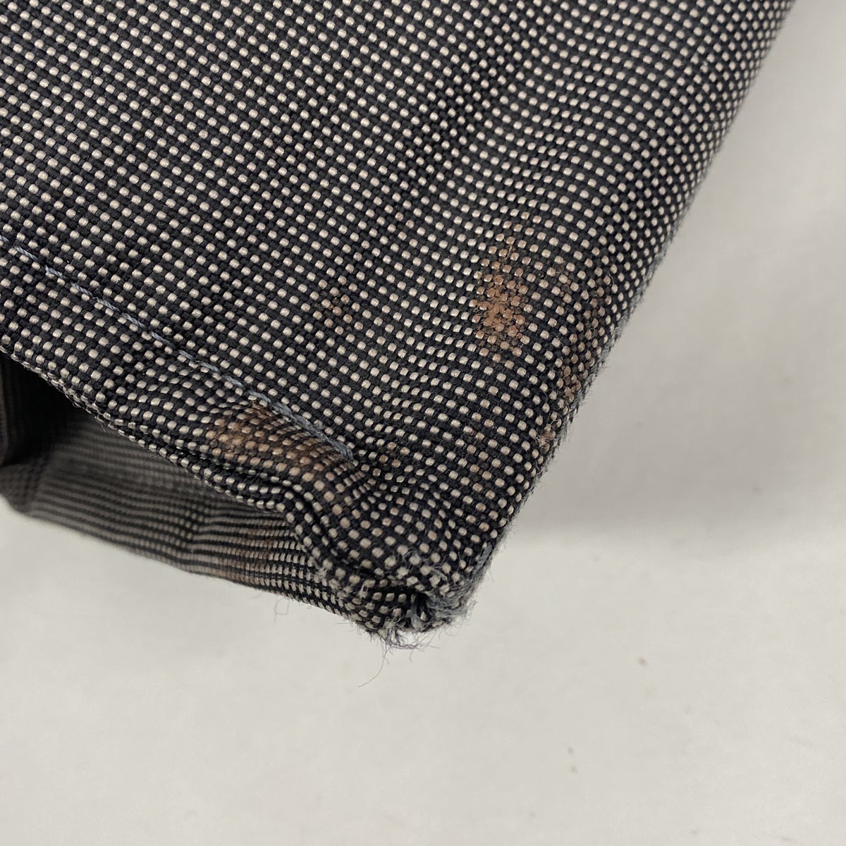 【6ib2395】エルメス トートバッグ エールラインGM ナイロン グレー シルバー金具【中古】メンズ レディース ユニセックス