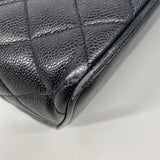【6ib2396】シャネル トートバッグ 復刻トート キャビアスキン ブラック シルバー金具【中古】レディース