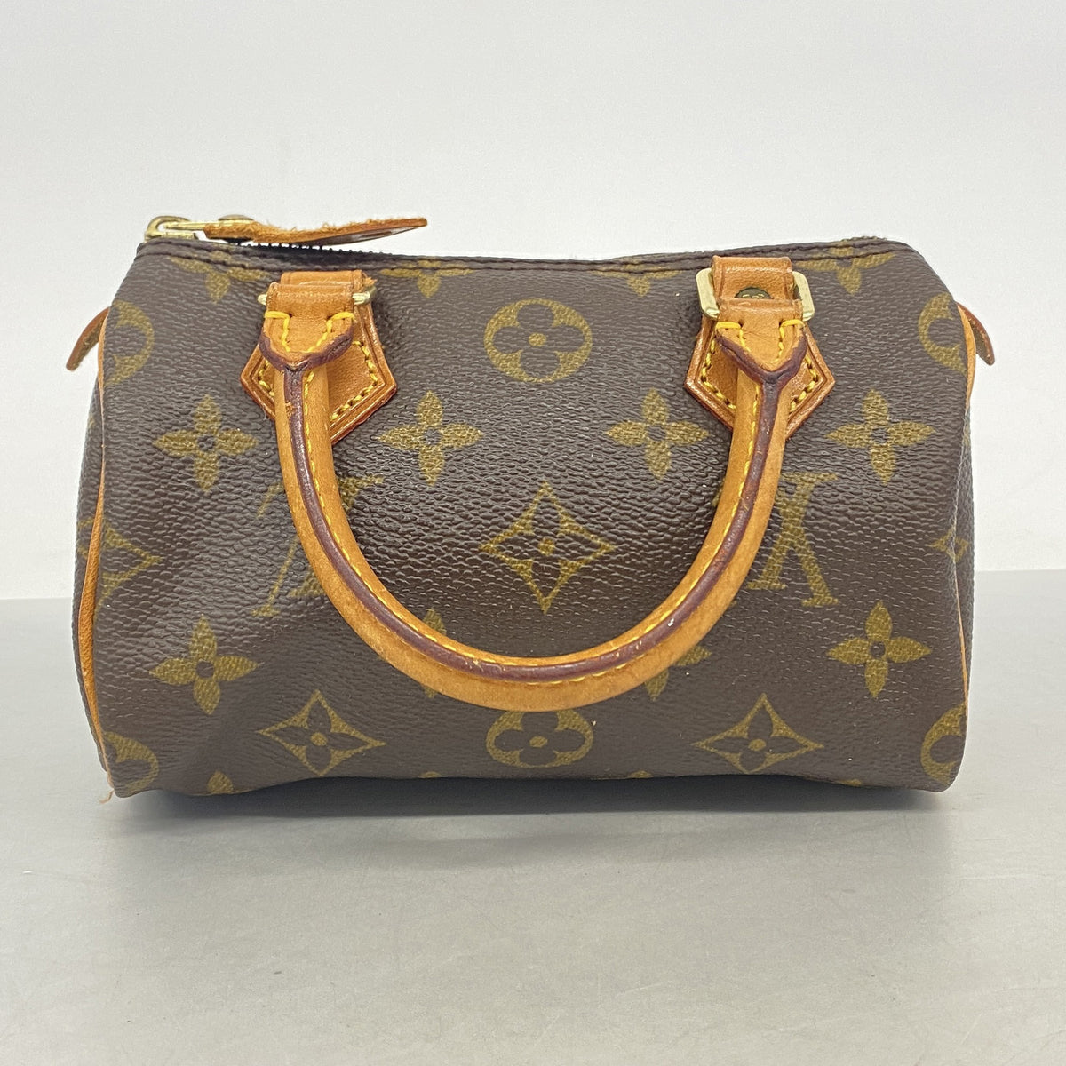 【6ib2399】ルイヴィトン ハンドバッグ モノグラム ミニスピーディ M41534 ブラウン 2wayバッグ【中古】レディース