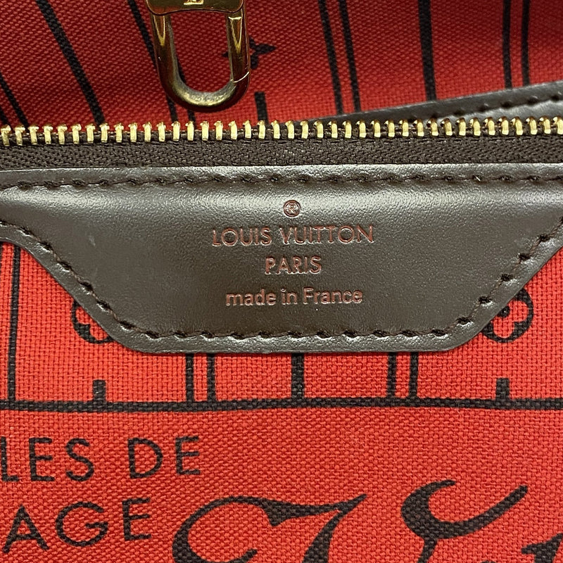 【6ib2403】ルイヴィトン トートバッグ ダミエ ネヴァーフルPM N51109 エベヌ【中古】レディース