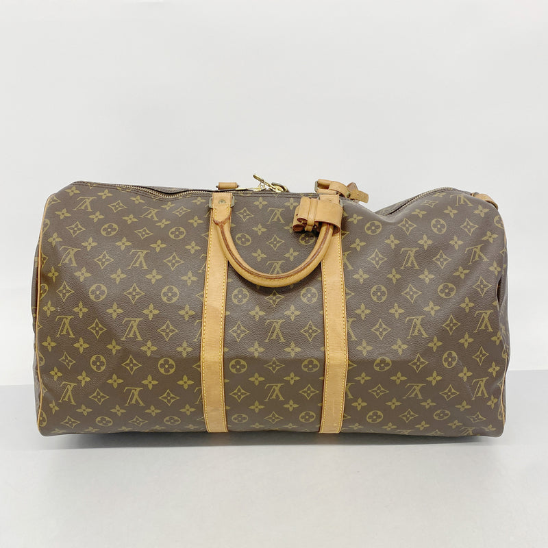 【6ib2406】ルイヴィトン ボストンバッグ モノグラム キーポル55 M41424 ブラウン【中古】メンズ レディース ユニセックス