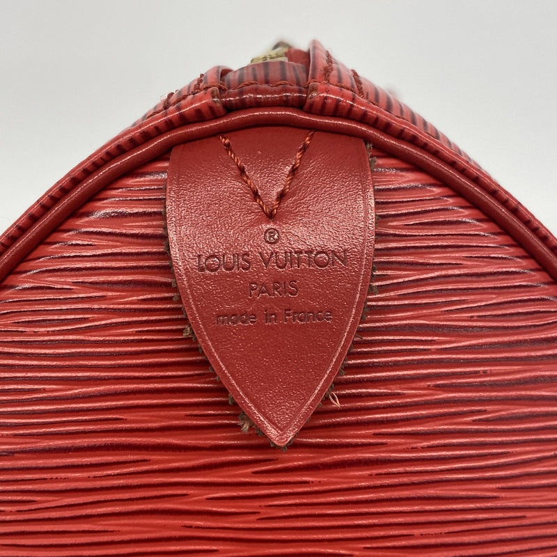 【6ib2411】ルイヴィトン ハンドバッグ エピ スピーディ25 M43017 カスティリアンレッド【中古】レディース