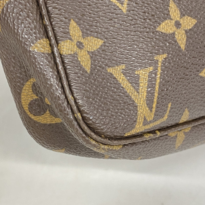 【6ib2421】ルイヴィトン ポーチ モノグラム ポシェットアクセソワール M51980 ブラウン【中古】レディース