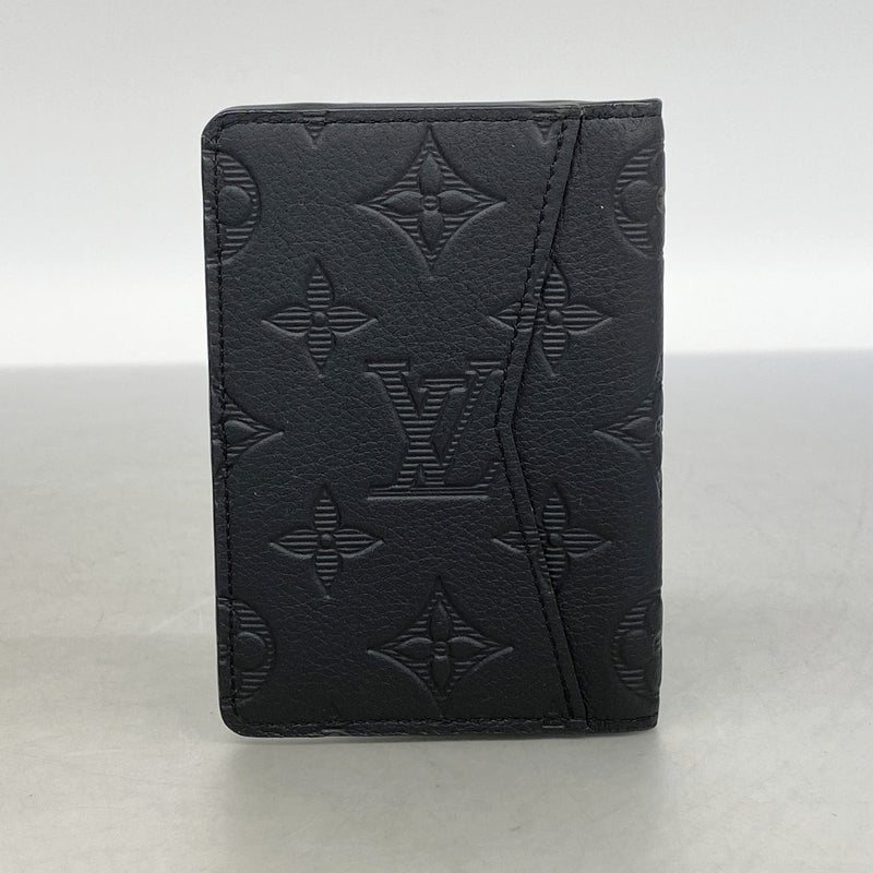 【6ib2424】ルイヴィトン カードケース モノグラム・シャドウ オーガナイザードゥポッシュ M62899 ブラック【中古】メンズ