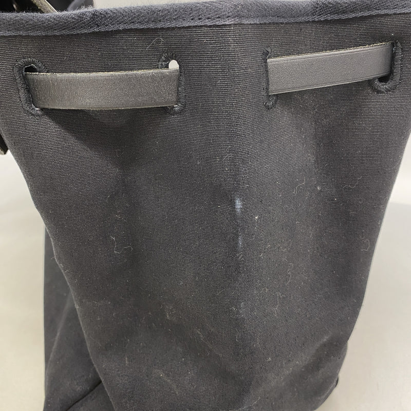 【6ib2425】エルメス ハンドバッグ エールバッグGM トワルオフィシエ ブラック シルバー金具 □C刻印 2wayバッグ【中古】メンズ レディース ユニセックス