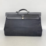 【6ib2425】エルメス ハンドバッグ エールバッグGM トワルオフィシエ ブラック シルバー金具 □C刻印 2wayバッグ【中古】メンズ レディース ユニセックス