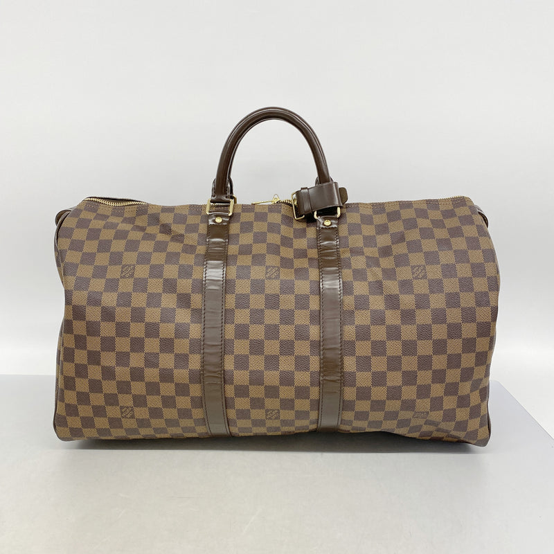 【6ib2429】ルイヴィトン ボストンバッグ ダミエ キーポル50 N41427 エベヌ【中古】メンズ レディース ユニセックス