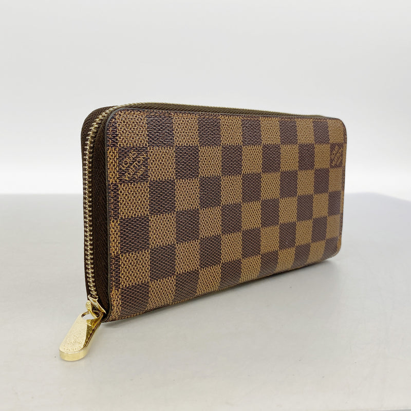 【6ib2445】ルイヴィトン 長財布 ダミエ ジッピーウォレット N60015 エベヌ【中古】メンズ レディース ユニセックス