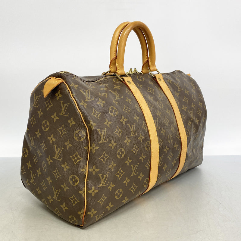 【6ib2448】ルイヴィトン ボストンバッグ モノグラム キーポル45 M41428 ブラウン【中古】メンズ レディース ユニセックス