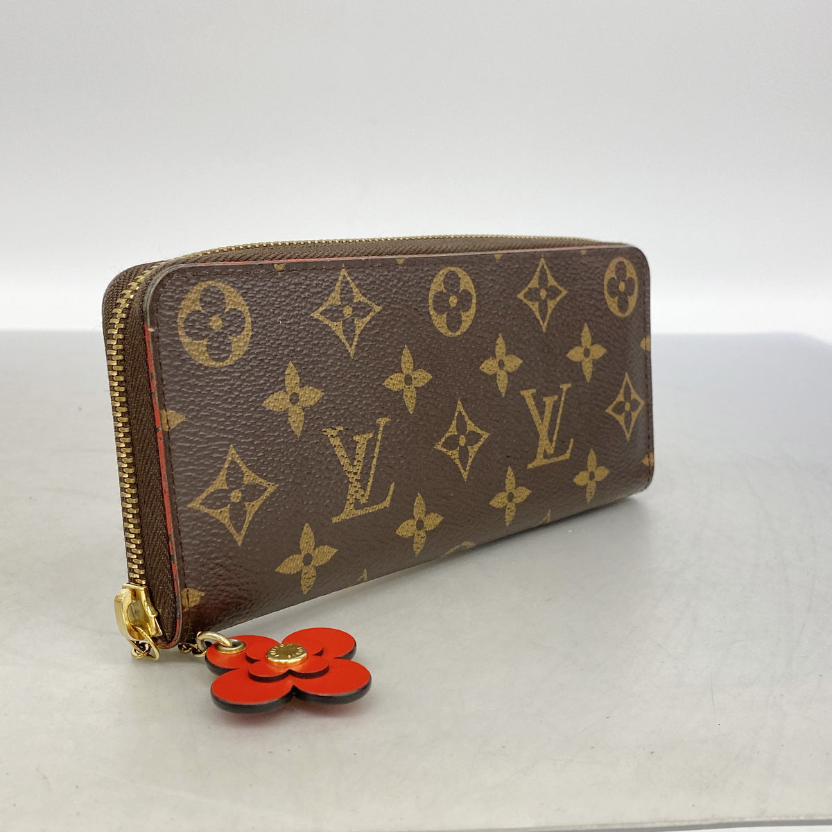 【6ib2462】ルイヴィトン 長財布 モノグラム ポルトフォイユクレマンス M62940 コクリコ【中古】レディース