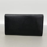 【6ib2463】ルイヴィトン 三つ折り長財布 エピ ポルトトレゾールインターナショナル M63382 ノワール【中古】メンズ レディース ユニセックス