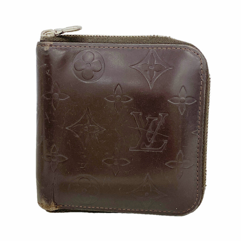 【6ib2464】ルイヴィトン 財布 モノグラム・グラセレザー ポルトビエモネジップ M66510 カフェ【中古】メンズ