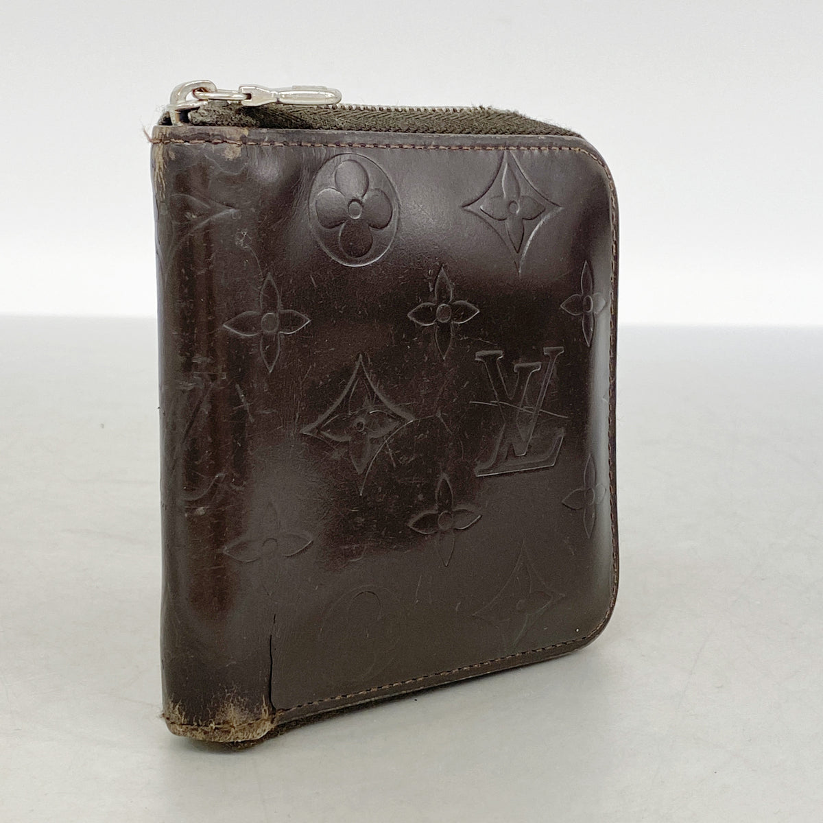 【6ib2464】ルイヴィトン 財布 モノグラム・グラセレザー ポルトビエモネジップ M66510 カフェ【中古】メンズ