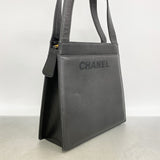 【6ib2466】シャネル トートバッグ ラムスキン ブラック ゴールド金具【中古】レディース