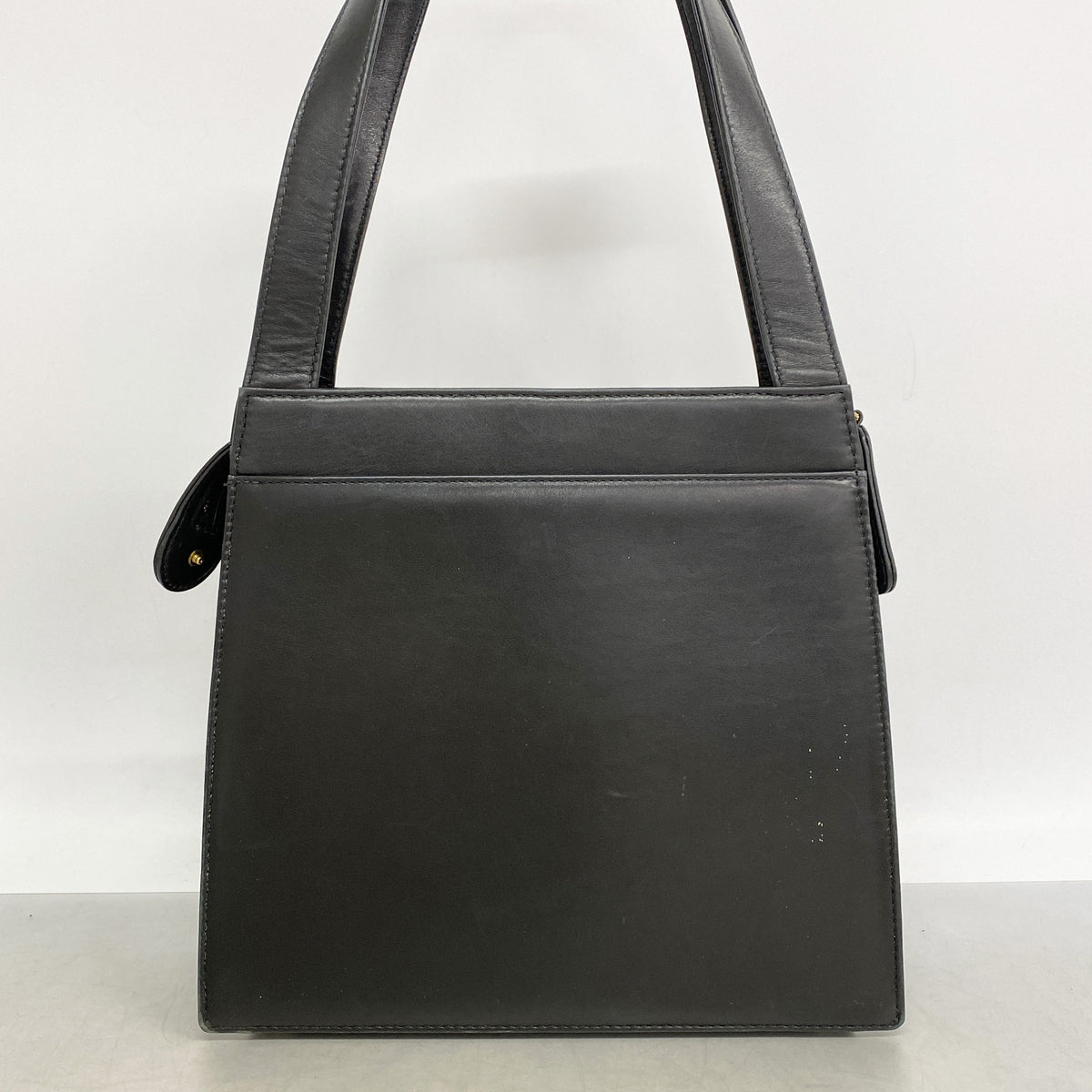 【6ib2466】シャネル トートバッグ ラムスキン ブラック ゴールド金具【中古】レディース
